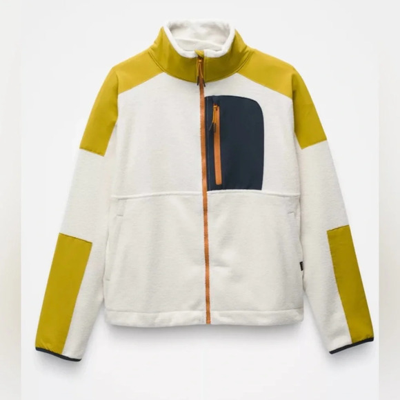 NWT Prana Peak Fleece Size XL Jacket Canvas / Golden Leaf - Picture 2 of 10